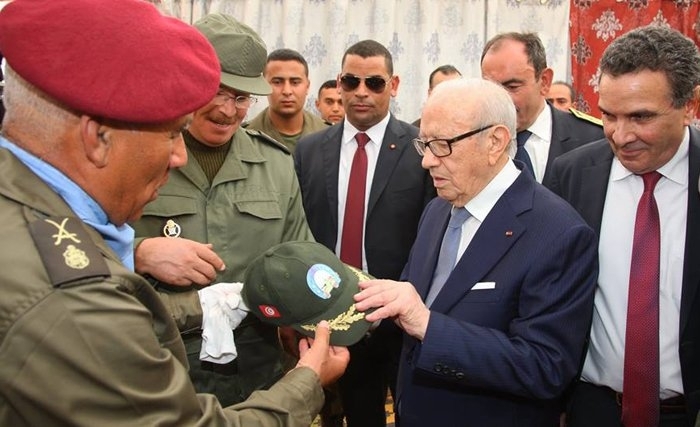 تحية الرئيس الباجي قايد السبسي إلى أبطال بنقردان (ألبوم صور) 