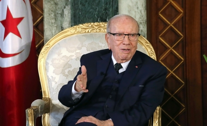 قايد السبسي يستأنف نشاطه باستقبال وزير الدفاع الوطني (فيديو)