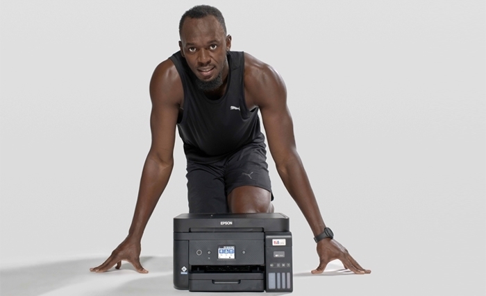 Epson et Usain Bolt s’associent dans le cadre d’un partenariat pour promouvoir l’impression sans cartouches