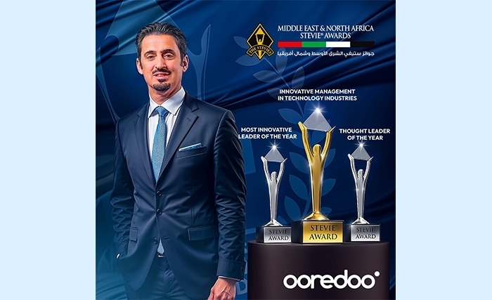 Mansoor Rashid Al-Khater, CEO de Ooredoo Tunisie, obtient trois Awards aux Stevie® Awards 2025 pour le Moyen-Orient et l'Afrique du Nord