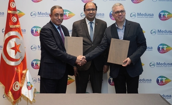 Pour une meilleure garantie de qualité et sécurisation de la connectivité internationale de la Tunisie : Tunisie Telecom rejoint le système Medusa, le plus long système de câble sous-marin en Méditerranée