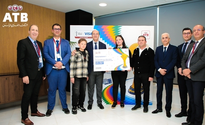 L’ATB et Visa International célèbrent les grands gagnants du jeu-concours ATB & Visa à l’occasion de la CAN Maroc 2025
