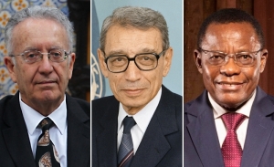   Yadh Ben Achour et Maurice Kamto, lauréats du Prix international Boutros Ghali de la paix et de la diplomatie
